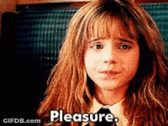Hermione Saying Pleasure GIF