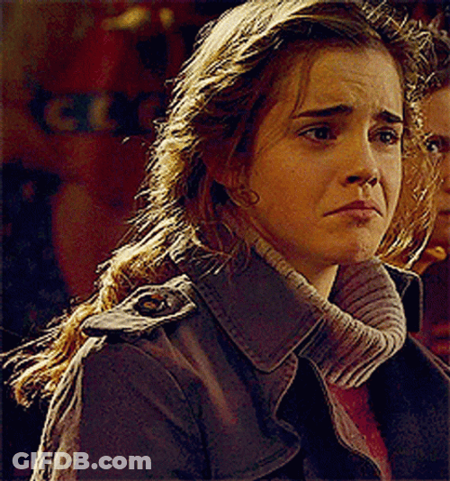 Hermione Trying Not To Cry GIF