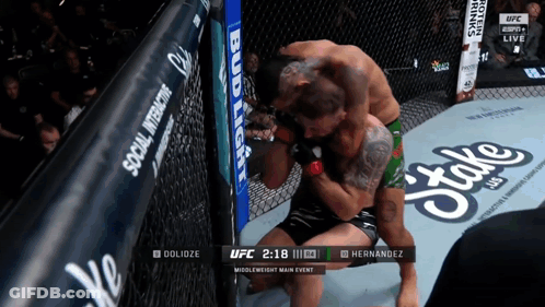 Hernandez Vs Dolozize UFC Fight On Screen GIF