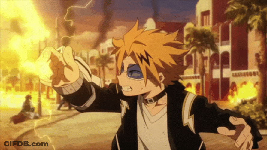 Hero Academia Denki Electric Power GIF