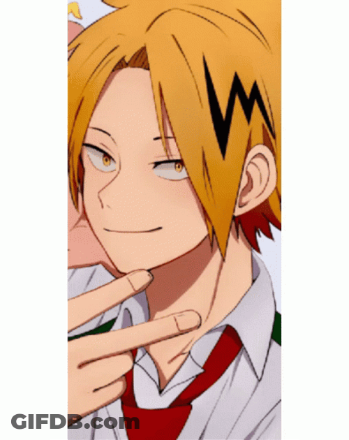 Hero Academia Handsome Denki Photos GIF