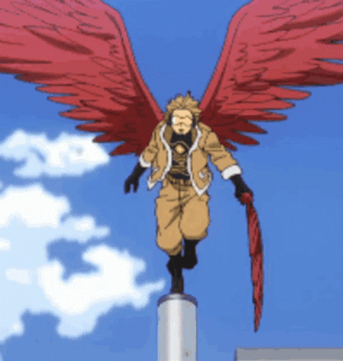 Hero Academia Hawk Flying GIF