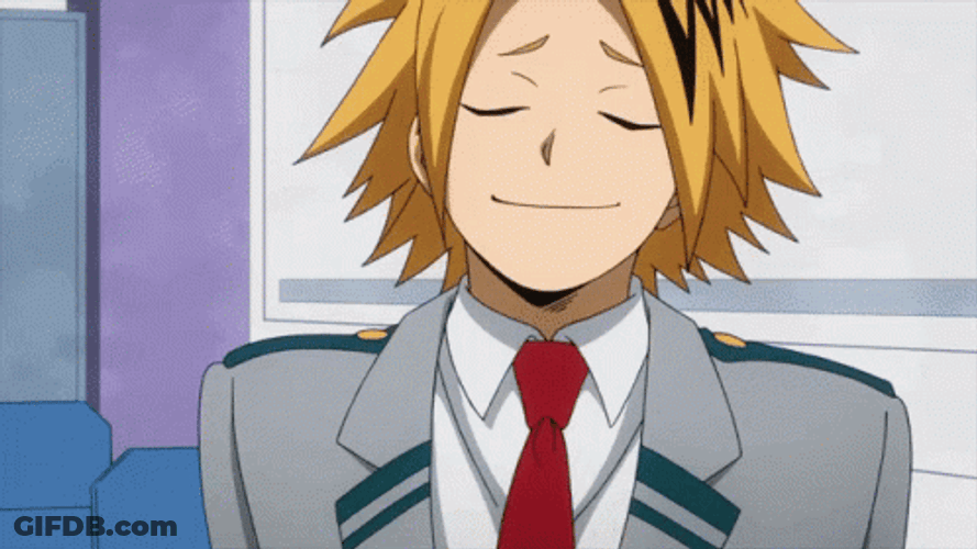 Hero Academia Proud Denki Talking GIF