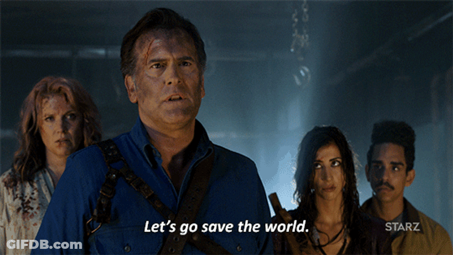 Hero Bruce Campbell Ash Vs Evil GIF