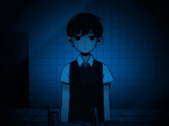 Herobrine Omori Anime Crossfade Shot GIF
