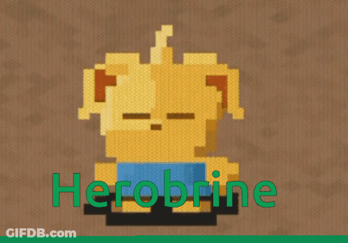 Herobrine Robot Pixel Art GIF