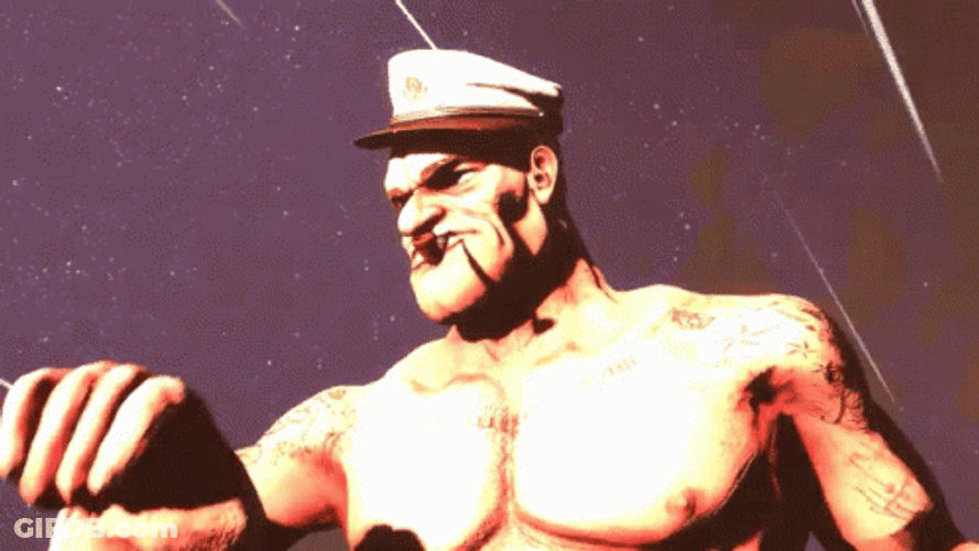 Heroic Popeye Animation GIF