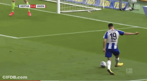 Hertha Vs Union Soccer Match GIF