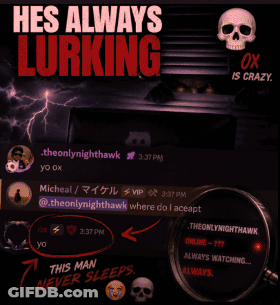 Hes Always Lurking Poster GIF