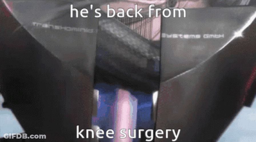 Hes Back From Knee Surgery GIF