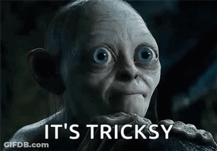 Hesitant Smeagol It's Tricksy Look GIF