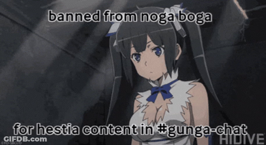 Hestia DanMachi  Banned Chat GIF