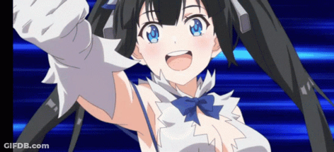 Hestia DanMachi Bell Cranel Thumbs Up GIF