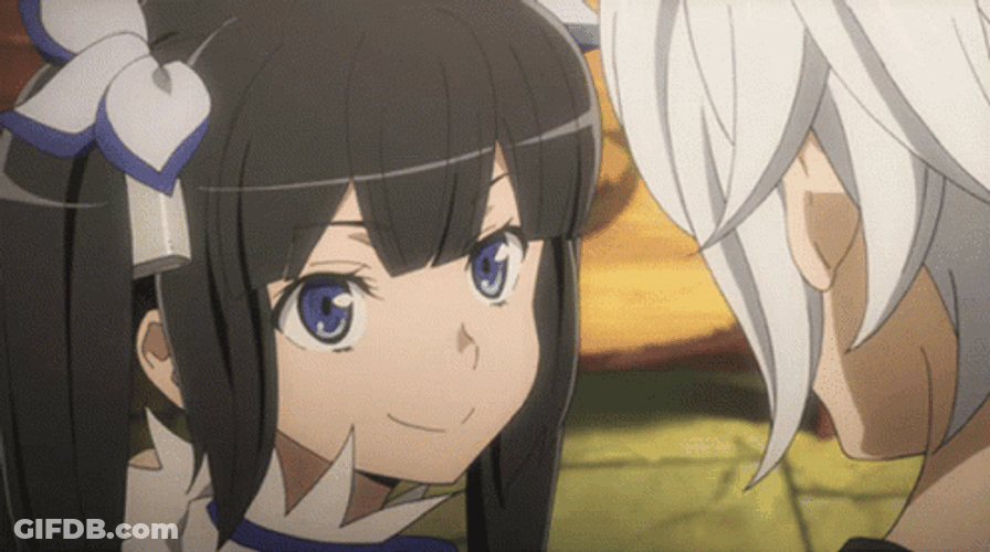Hestia DanMachi Cute Tired GIF