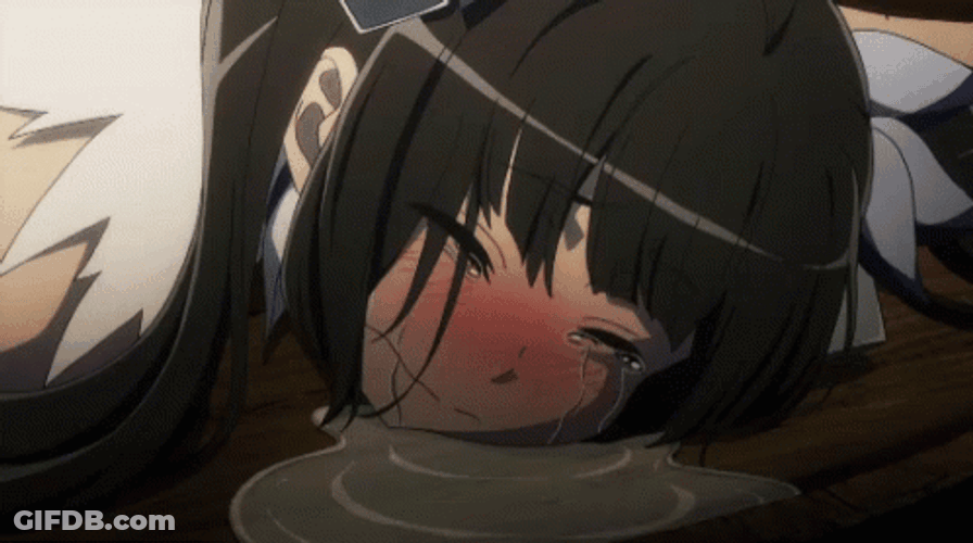 Hestia DanMachi Sad Crying GIF