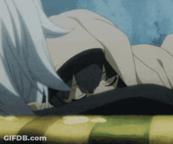 Hestia DanMachi Sleeping GIF