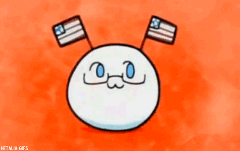 Hetalia Mochi American Flag GIF