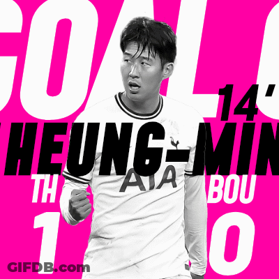 Heung-Min Soccer Player Scoring Goal GIF
