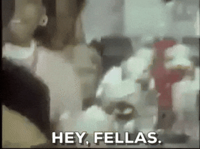 Hey All My Fellas Kid Peeking GIF