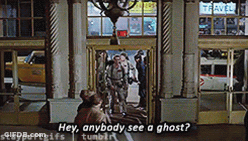 Hey Anybody See A Ghost Movie Scene GIF