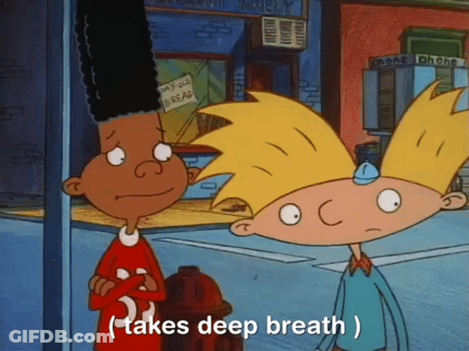 Hey Arnold Deep Breathing GIF