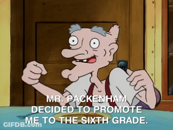 Hey Arnold Granpa Phil Sixth Grade Promotion GIF