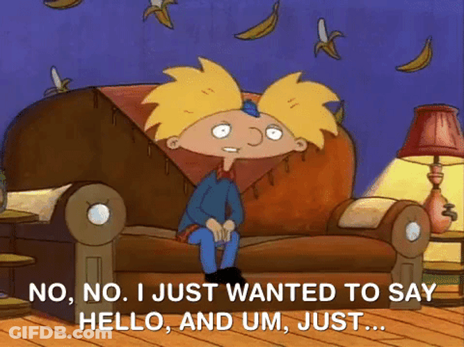 Hey Arnold Just Saying Hi GIF