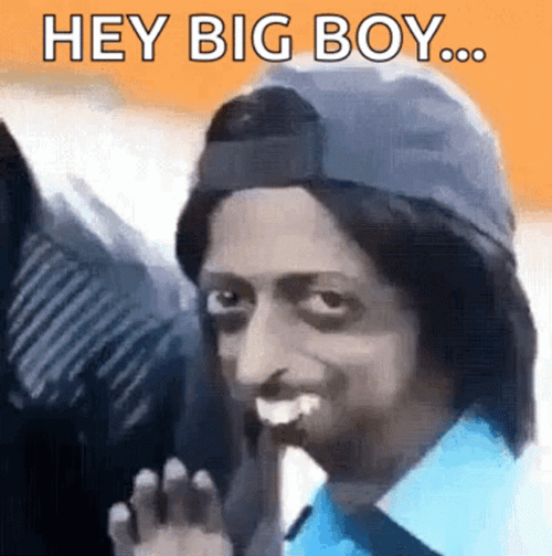 Hey Big Boy Flying Kiss GIF