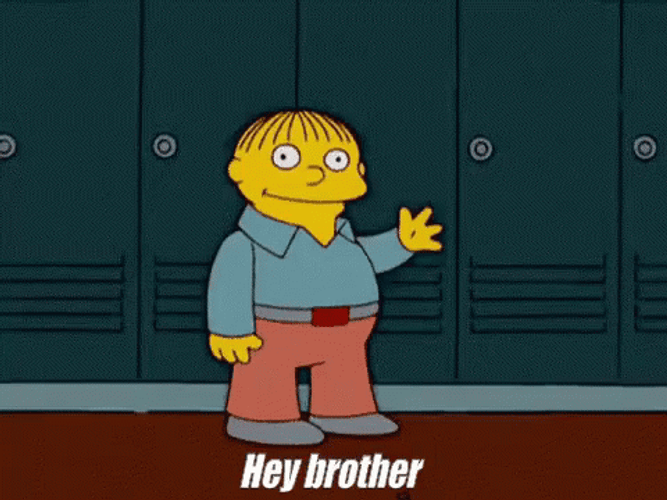 Hey Brother Ralph Wiggum The Simpsons GIF