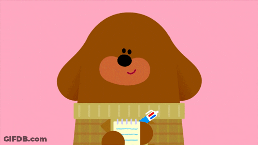 Hey Duggee Take Notes GIF