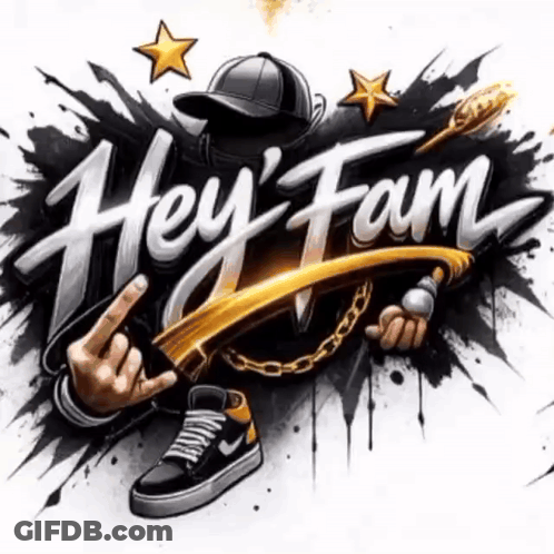 Hey Fam Band Logo GIF