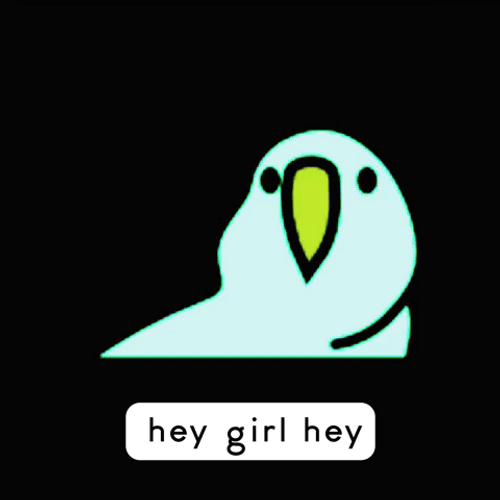 Hey Girl Animated Girl Head Dancing GIF