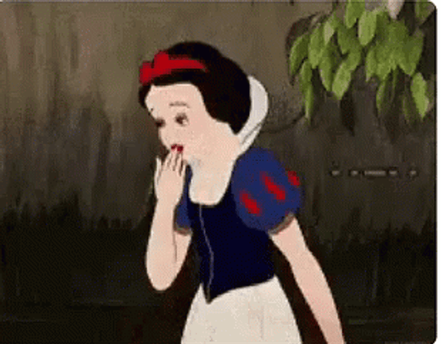 Hey Girl Snow White Waving GIF