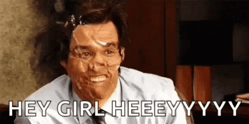 Hey Girl Weird Jim Carrey GIF