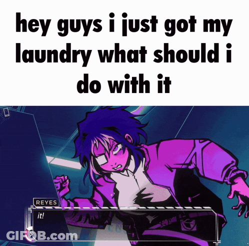 Hey Guys I Just Got My Laundry What Should Do With It GIF