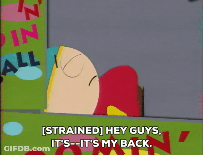 Hey Guys It's My Back GIF