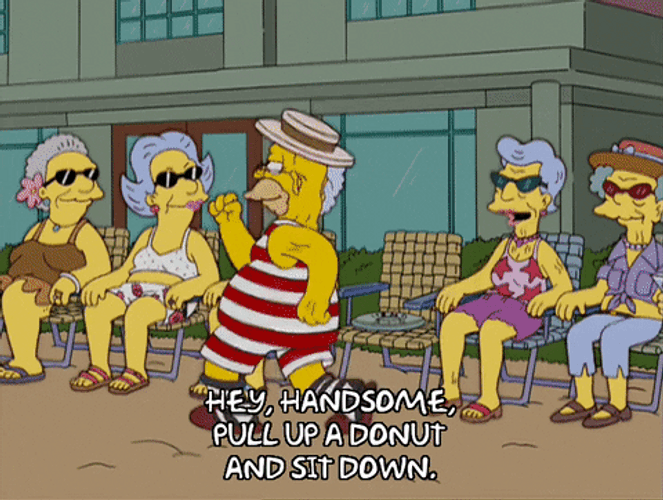 Hey Handsome The Simpson Cartoon GIF