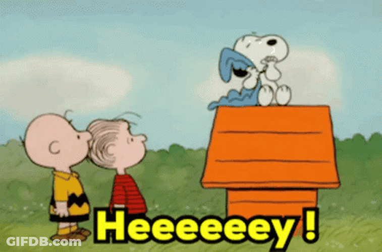 Hey Happy Birthday Snoopy GIF