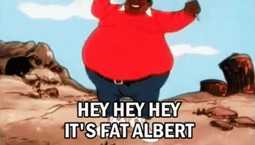 Hey Hey Hey It's Fat Albert GIF