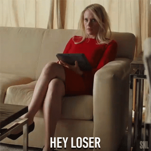 Hey Loser Kate McKinnon GIF