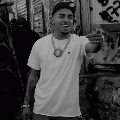 Hey Ozuna Balck And White GIF