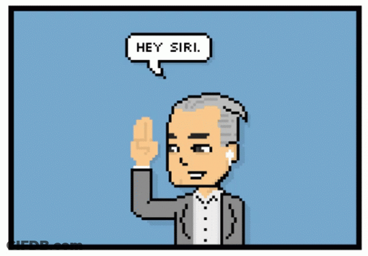 Hey Siri Pixelated Guy Tap Tap GIF