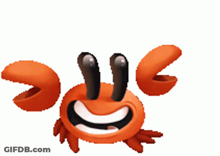 Hey Siri Show Me Jumping Cute Crab GIF