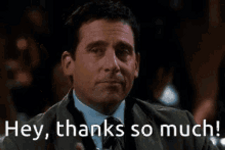 Hey, Thanks So Much! GIF