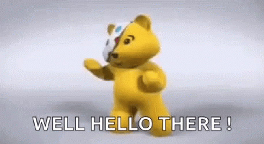 Hey There Yellow Bear Dancing GIF