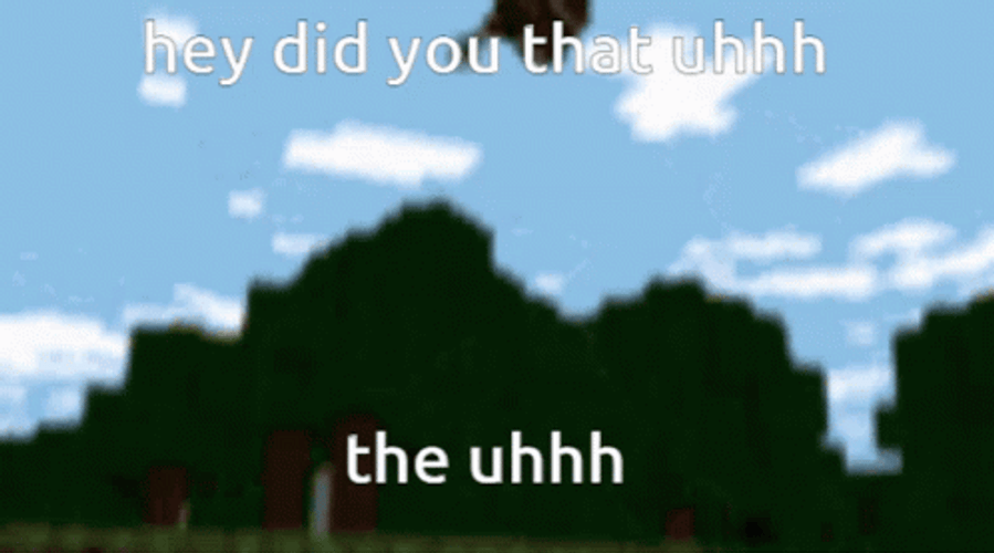 Hey Uhh Flying Skateboard Minecraft GIF