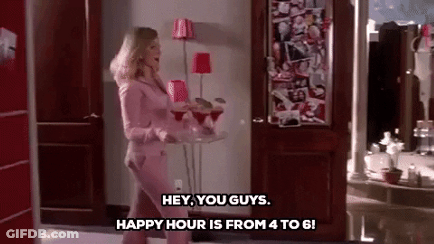 Hey You Guys Bubbly Lady Bringing Drinks GIF