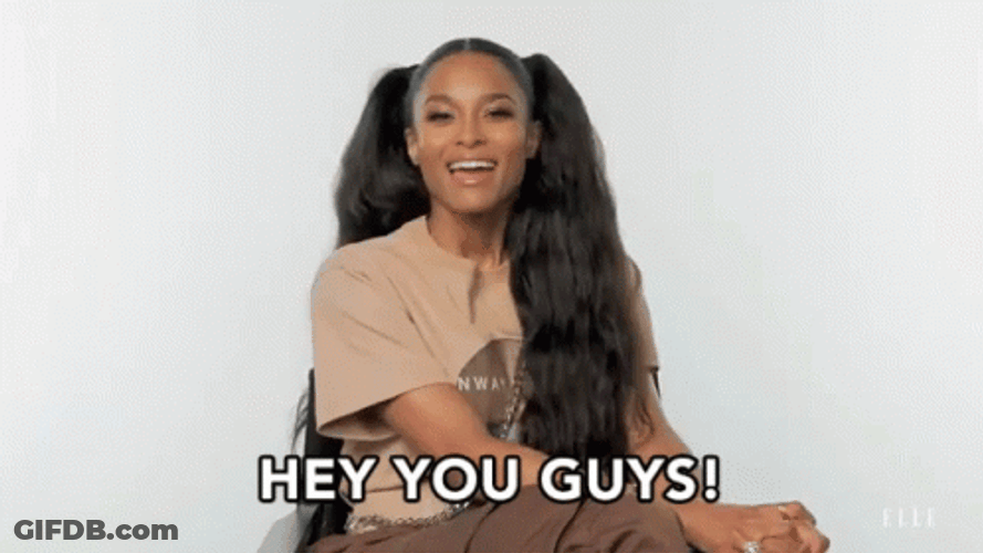 Hey You Guys Ciara Waving GIF
