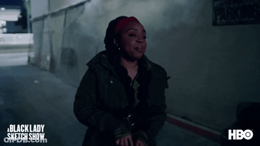 Hey You Guys Nervous Black Lady Sketch Show GIF