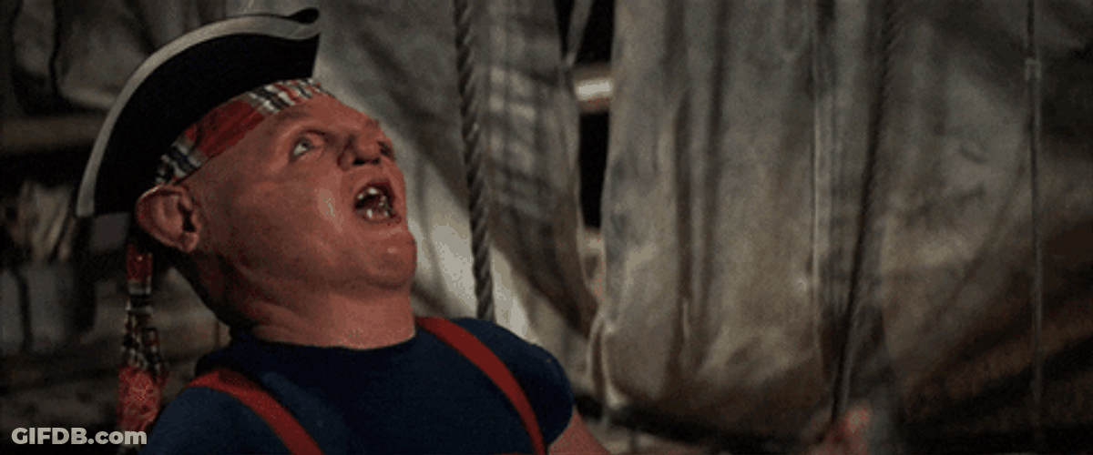 Hey You Guys Sloth Screaming Goonies GIF